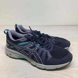 ASICS GEL-VENTURE 7 Womens Size 9.5 Wide Running Sneakers Blue Purple 1012A477